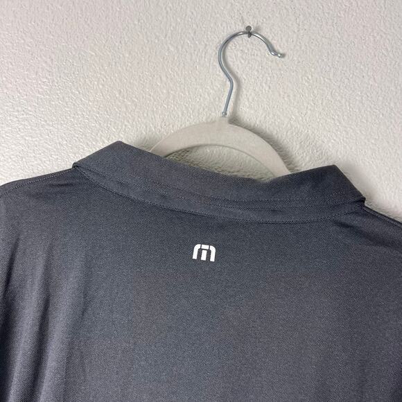 Travis Mathew Temptech Performance Polo Gray XXL NWT Golf Active Travel Shirt - Picture 3 of 7